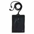 Ergodyne Squids 3389 Wallet ID/Badge Holder, Horizontal/Vertical, Black 3.75x5 for 2.75x3.5 Insert, 18 Cord 19964